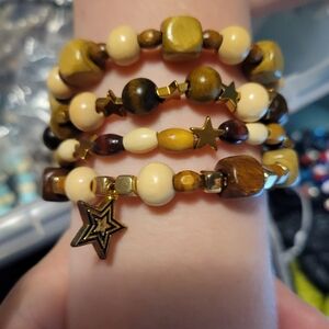 New wooden bracelet stack